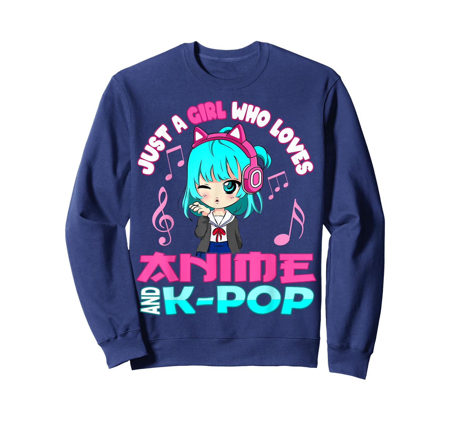 Anime and K-Pop Musik Manga Kawaii Chibi Merch KPOP Otaku T-Shirt