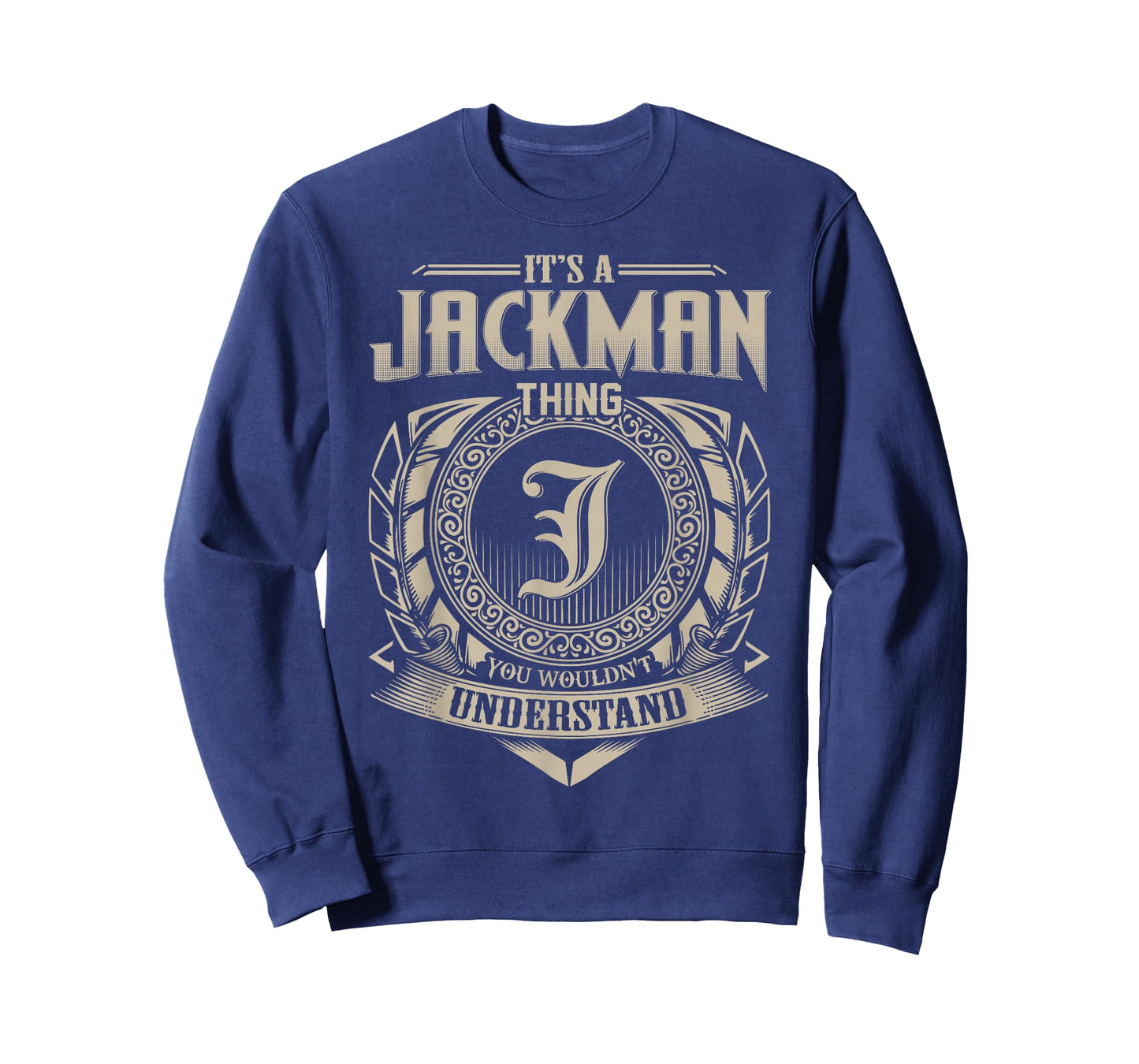 Vintage Classic JACKMAN Family Tee Apparels Unisex-Adults Black Small Crew Neck Short Sleeve T-Shirt