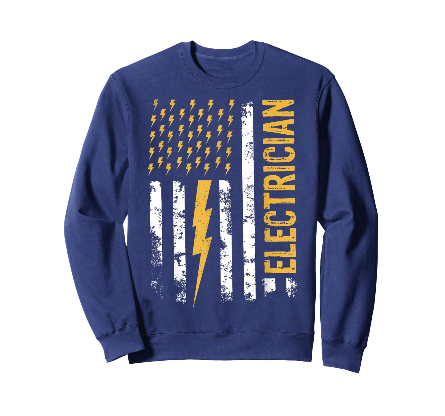 Electrician US Flag Lightning Bolt Tools for Electricians T-Shirt