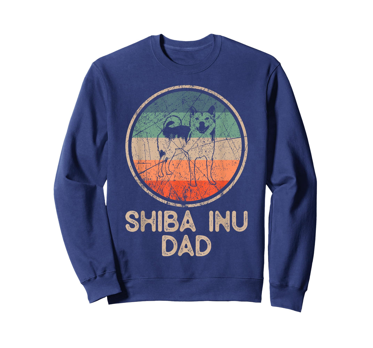 Shiba Inu Dog - Vintage Shiba Inu Dad Men Women T-Shirt