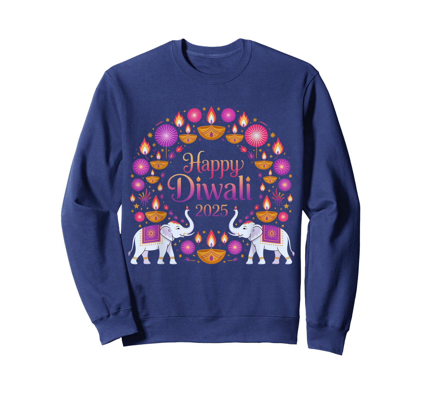 Happy Diwali 2025 Festival of Light Hindu Colorful Festive T-Shirt