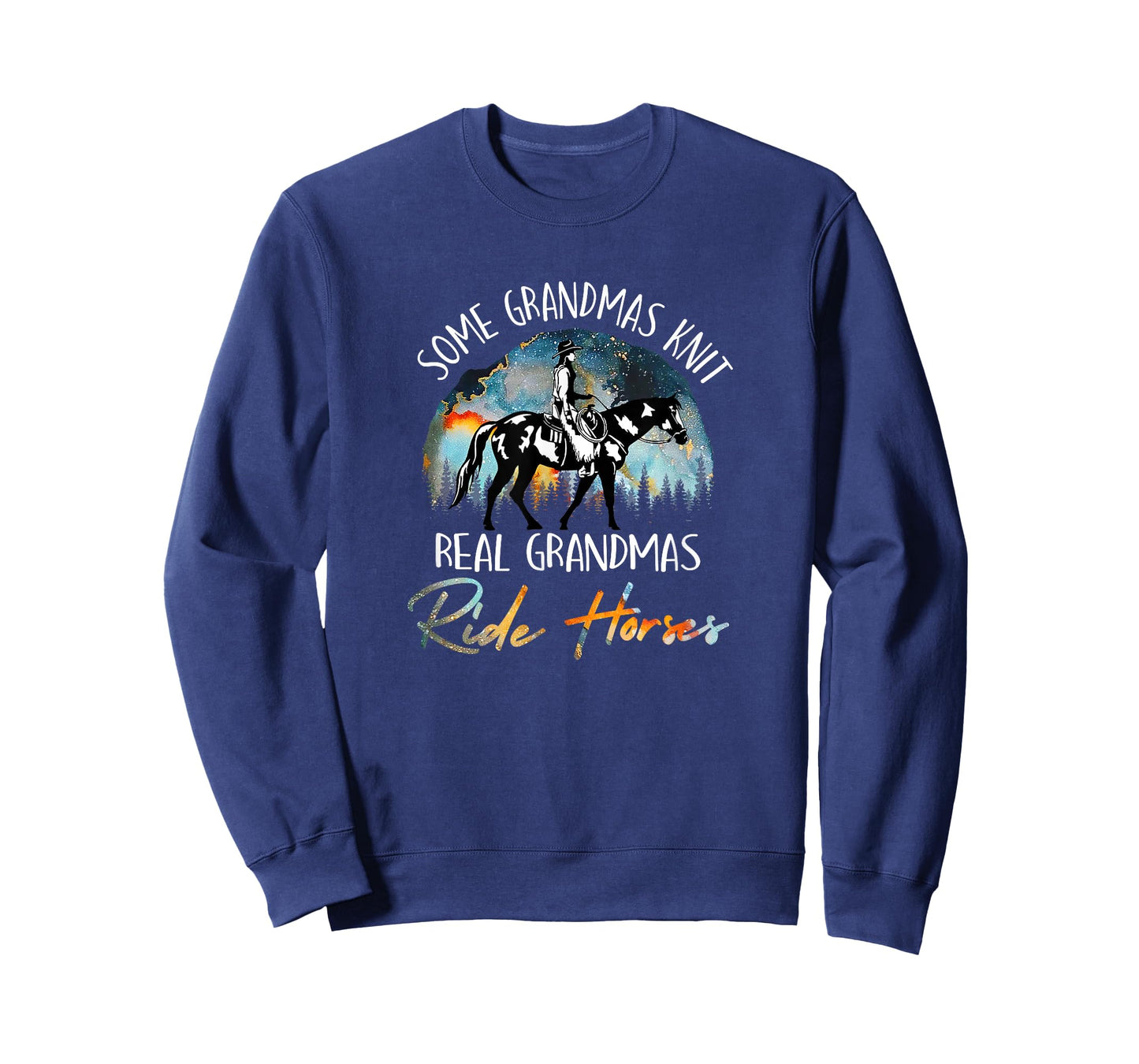 Real Grandmas Ride Horses Grandma Horse Riding Equestrian T-Shirt