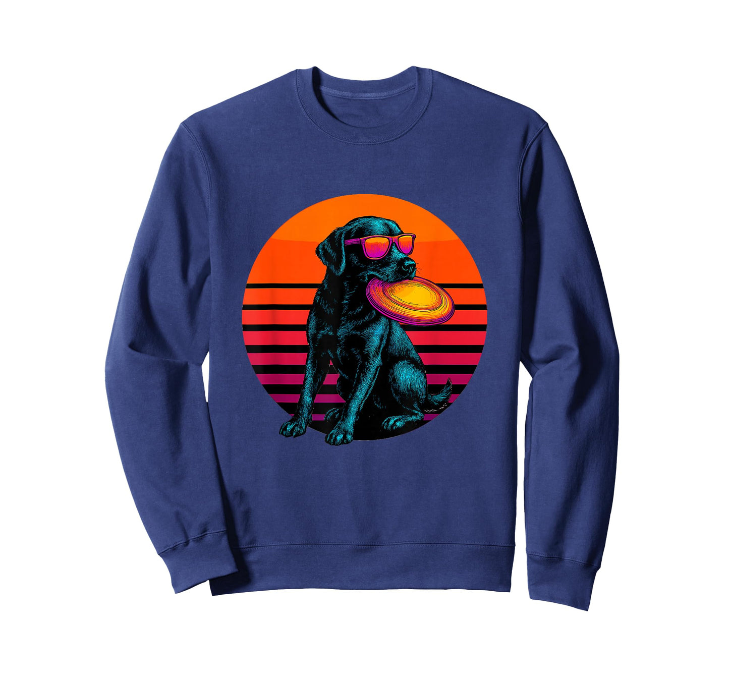 Retro Dog with Frisbee Ultimate Frisbee Player T-Shirt