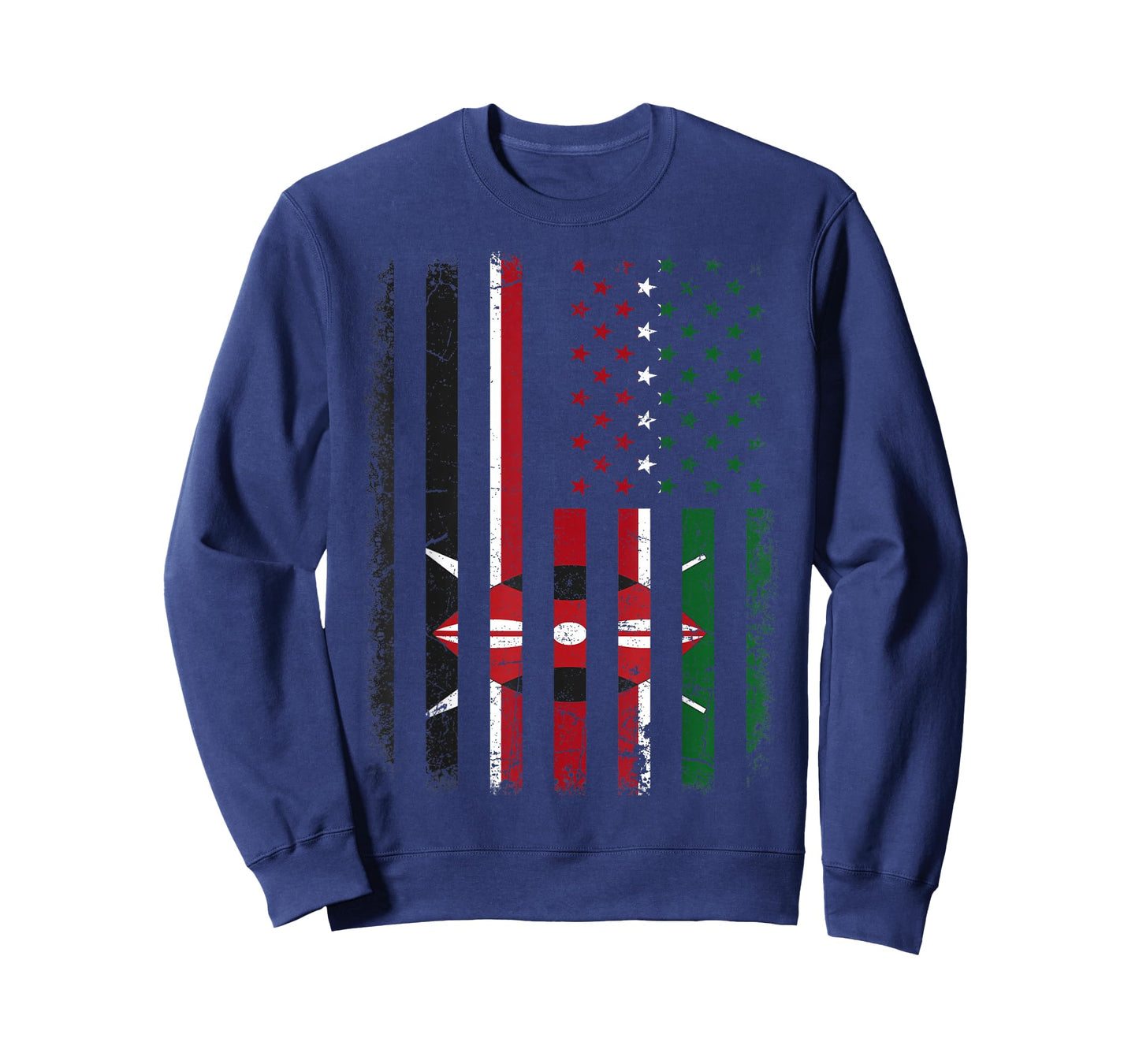 Kenyan American Flag Kenyan Roots Kenya America T-Shirt