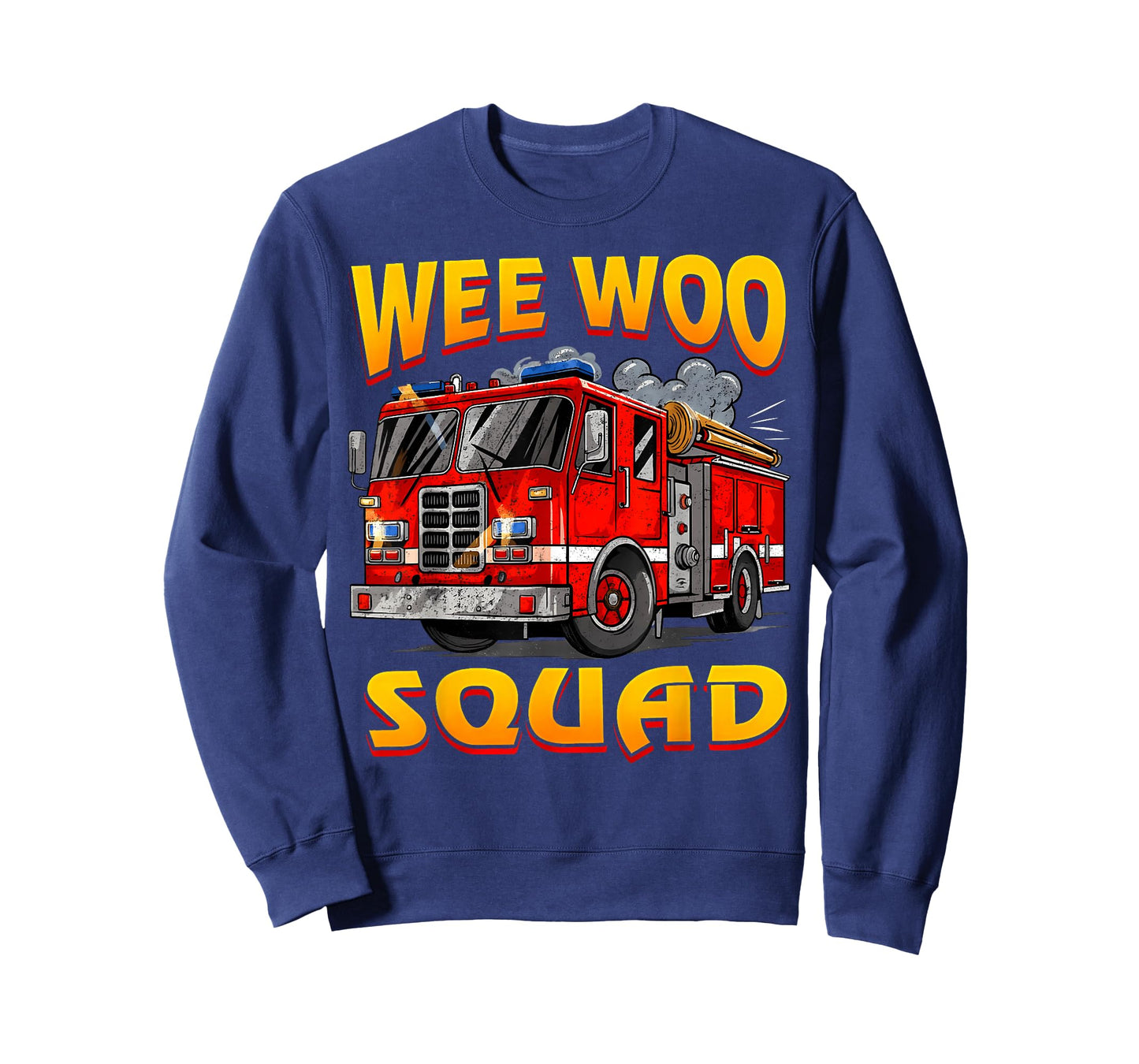 Wee Woo Squad Firefighter Truck Lover Fireman Crew Family T-Shirt
