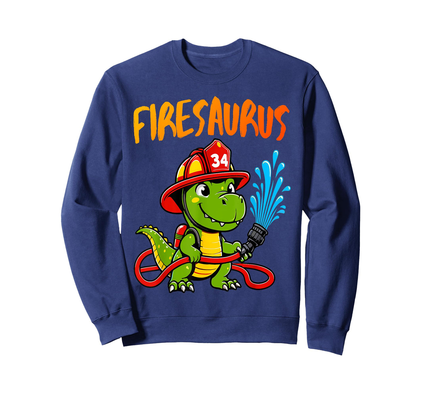 Firesaurus Rex Fireman Fire Firefighters Dino Hero T-Shirt