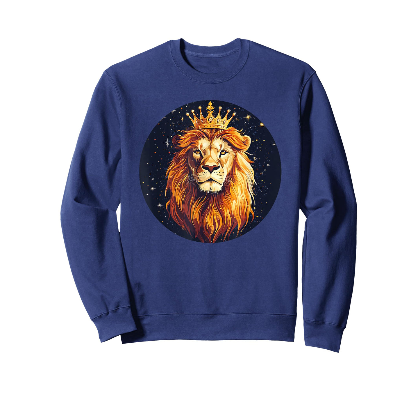 Cool Lion Face in a Crown for a Bold Look T-Shirt