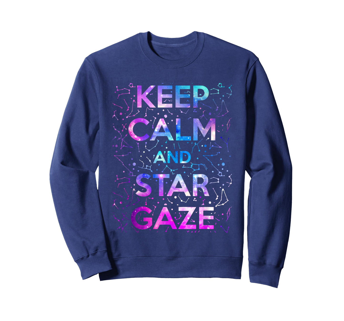 Keep Calm And Star Gaze Stargazing Constellation Space T-Shirt