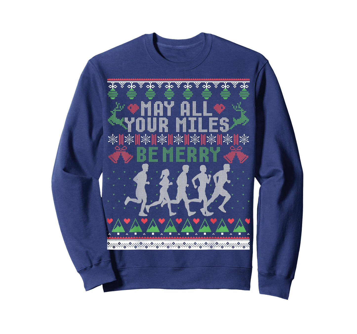 Funny Running Ugly Christmas Sweaters Shirt Runner T-Shirt