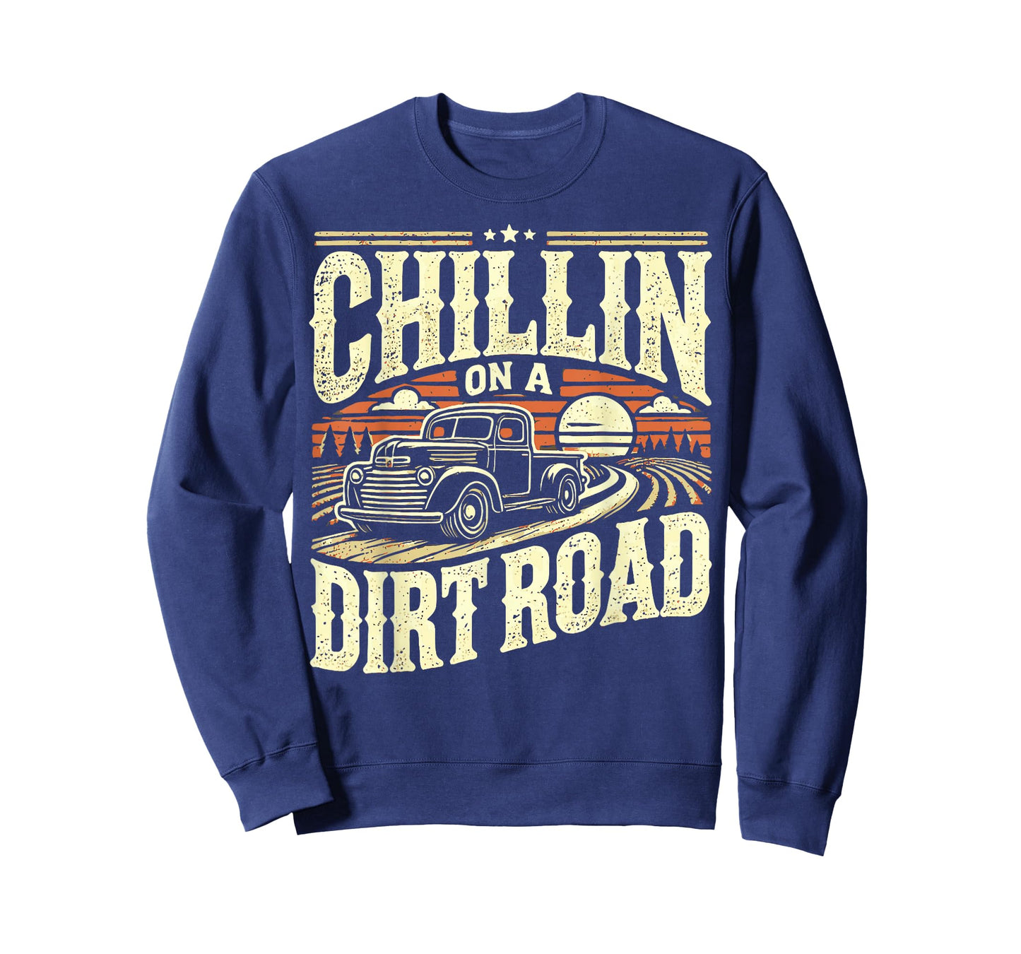 Western Cowboy Chillin On A Dirt Road Country Music T-Shirt