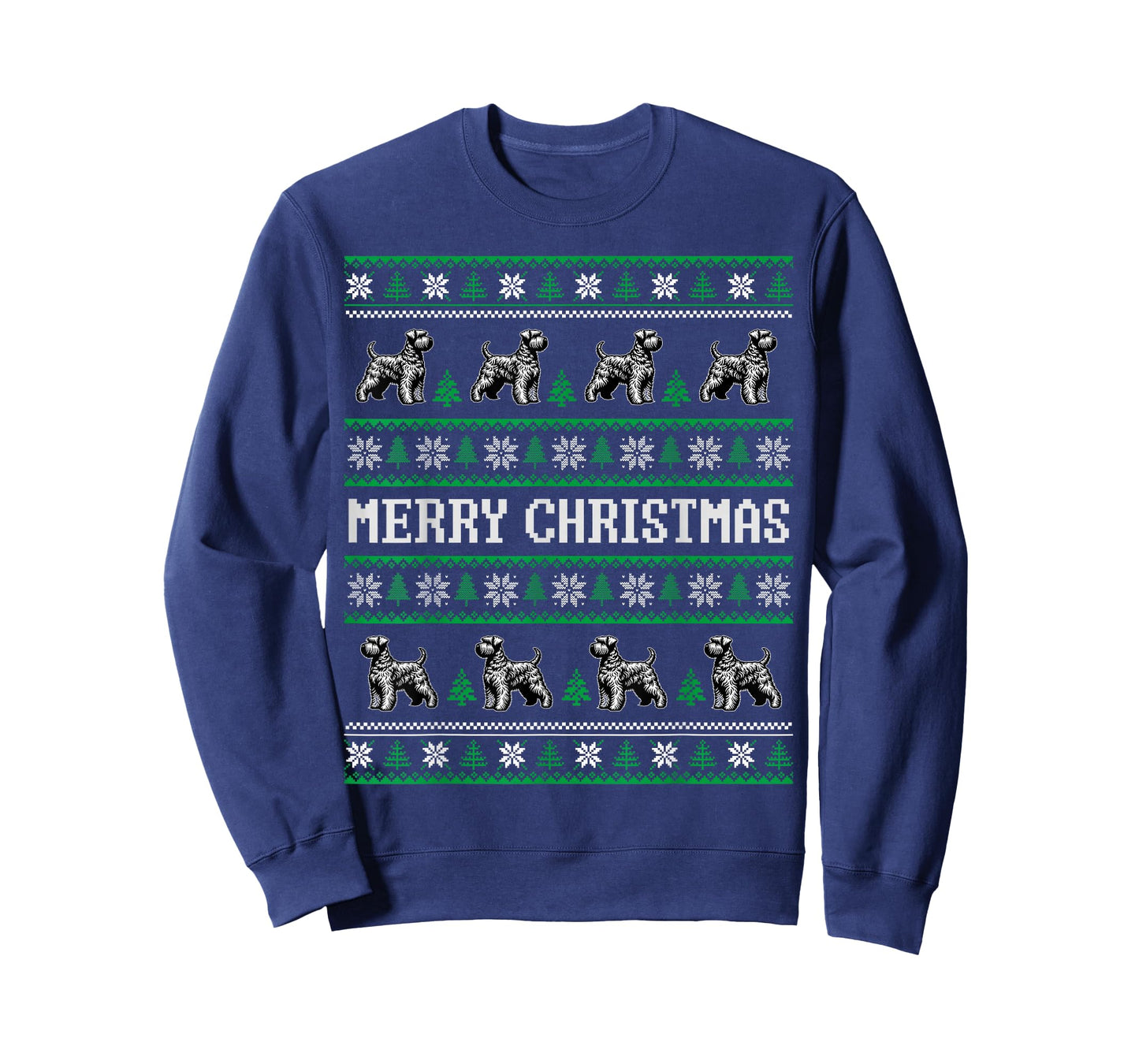 Ugly Sweater Wheaten Terrier Dog Christmas Dog Lover Xmas T-Shirt for Men Women Kids