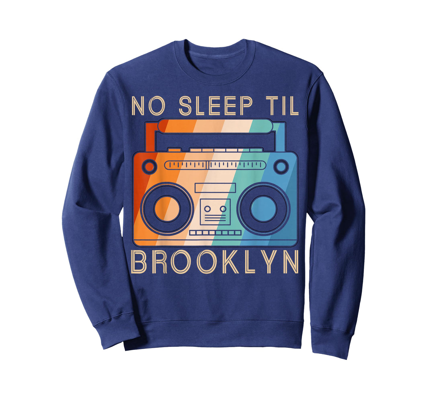 Retro No Sleep Til Brooklyn Vintage Portable Stereo T-Shirt