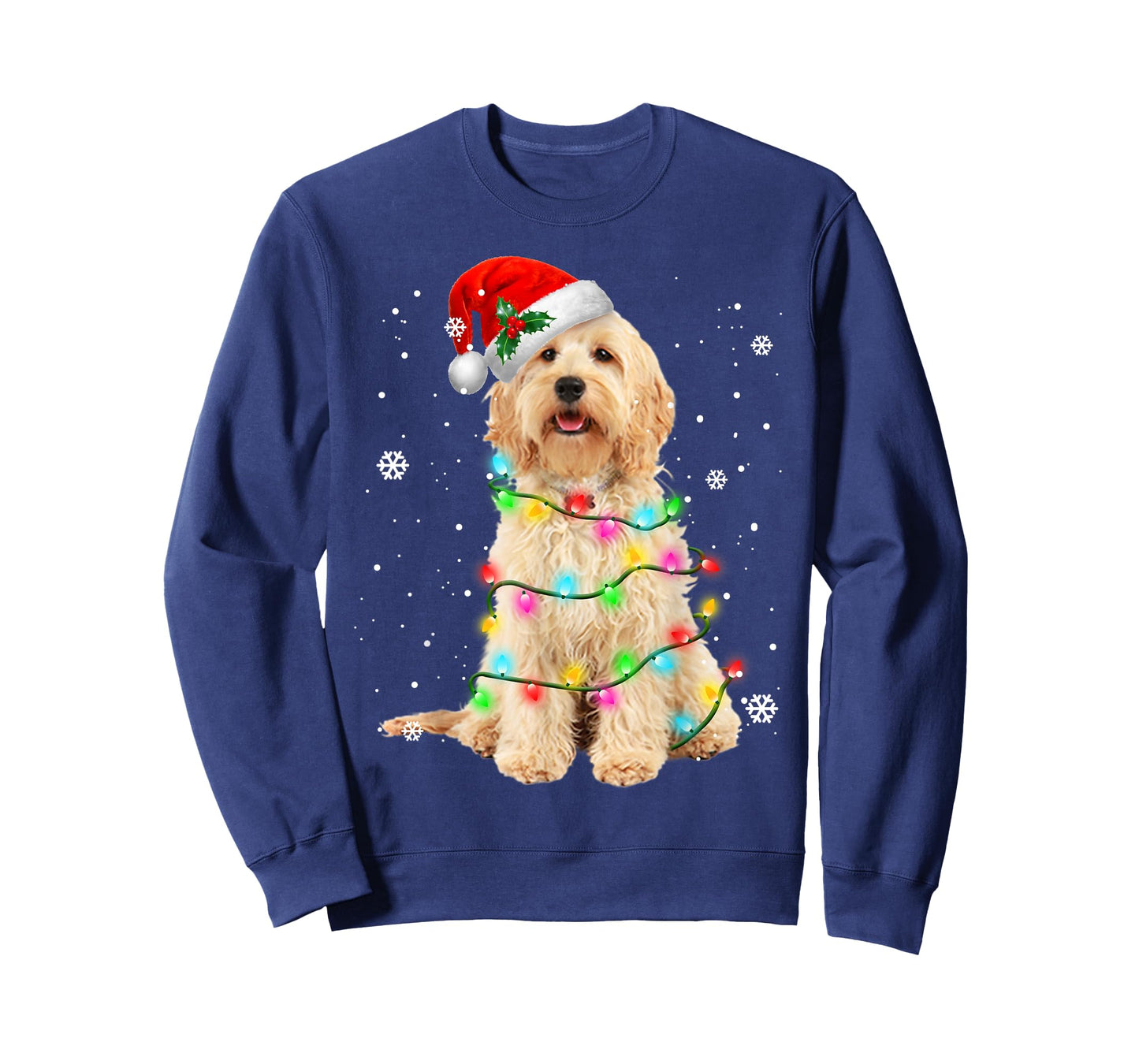 Goldendoodle Dog Tree Christmas Sweater Xmas Pet Dogs Gifts T-Shirt