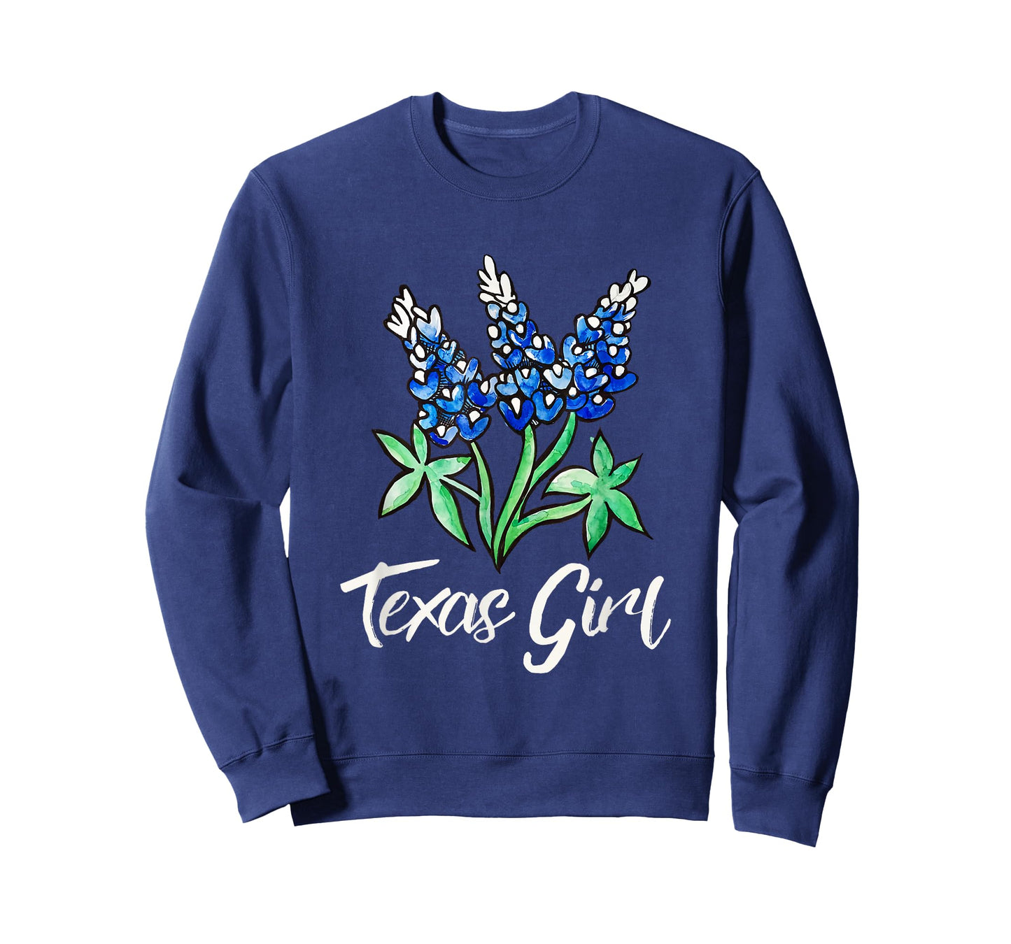 Texas Girl Bluebonnet Shirt Texas Cowgirl Rodeo Pride Womens T-Shirt