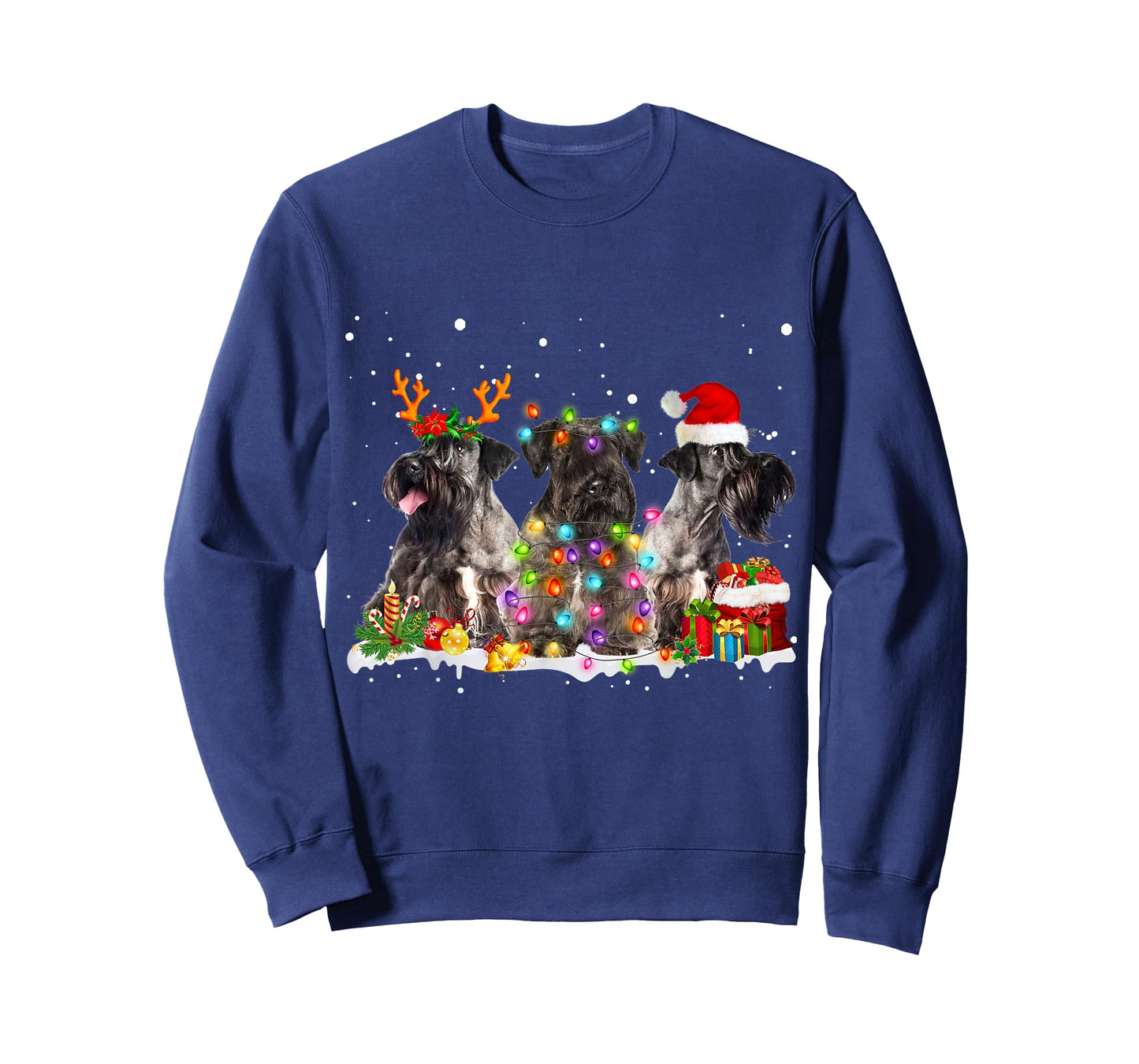 Santa Cesky Terrier Dog Gorgeous Reindeer Christmas Pajama T-Shirt