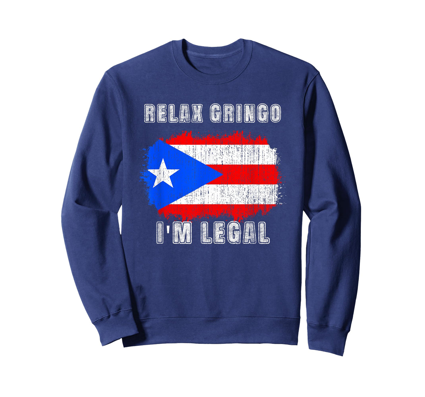 Relax Gringo Im Legal Puerto Rican Funny Puerto Rico PR Flag T-Shirt