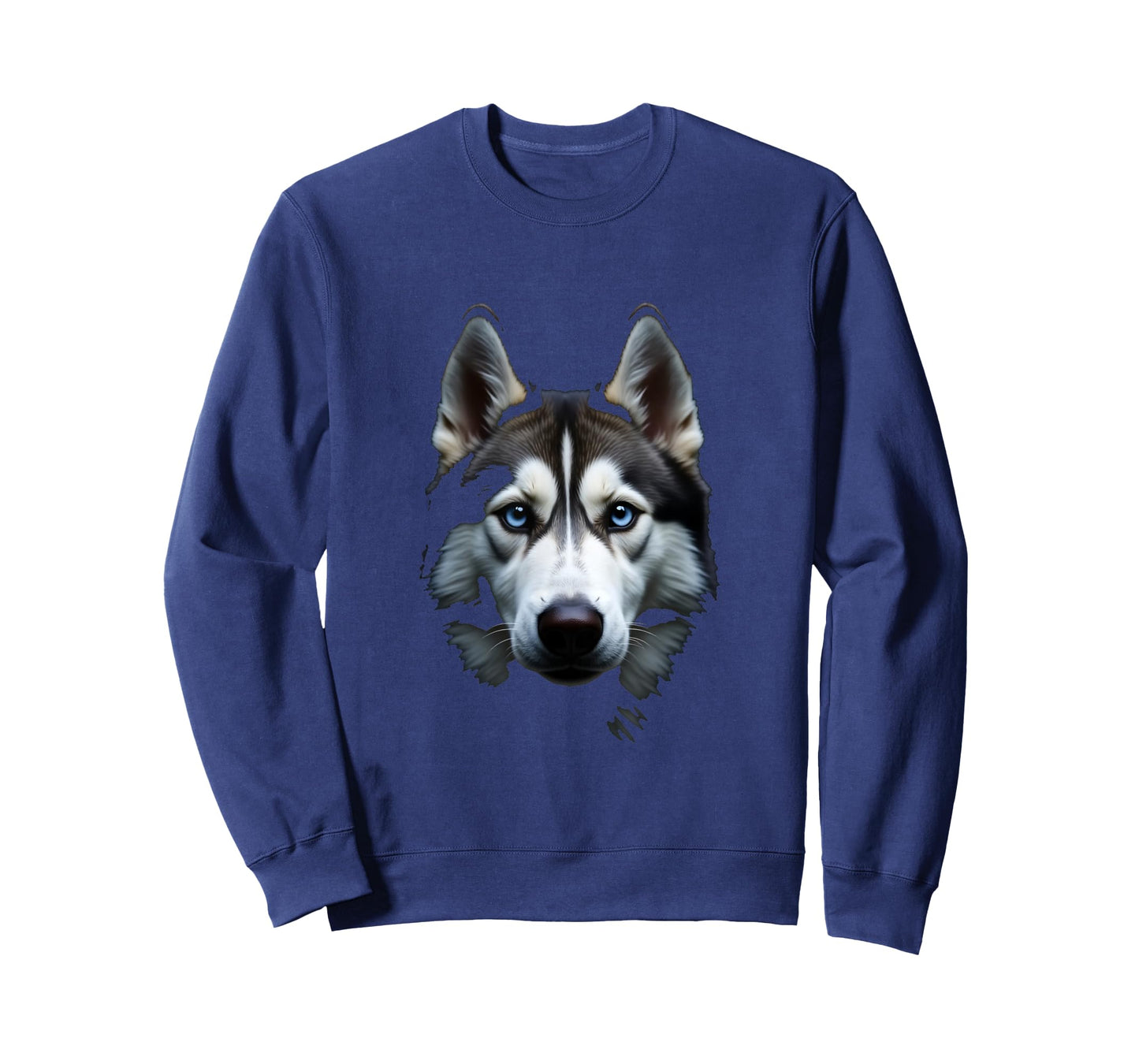 Black Siberian Husky Dog Husky Face T-Shirt