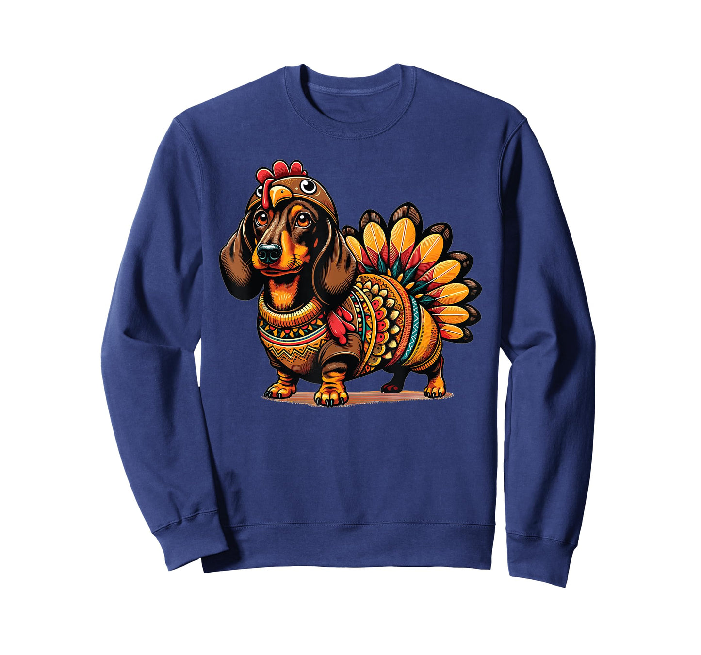 Weiner Dachshund Dog Turkey Costume Thanksgiving Women Men T-Shirt