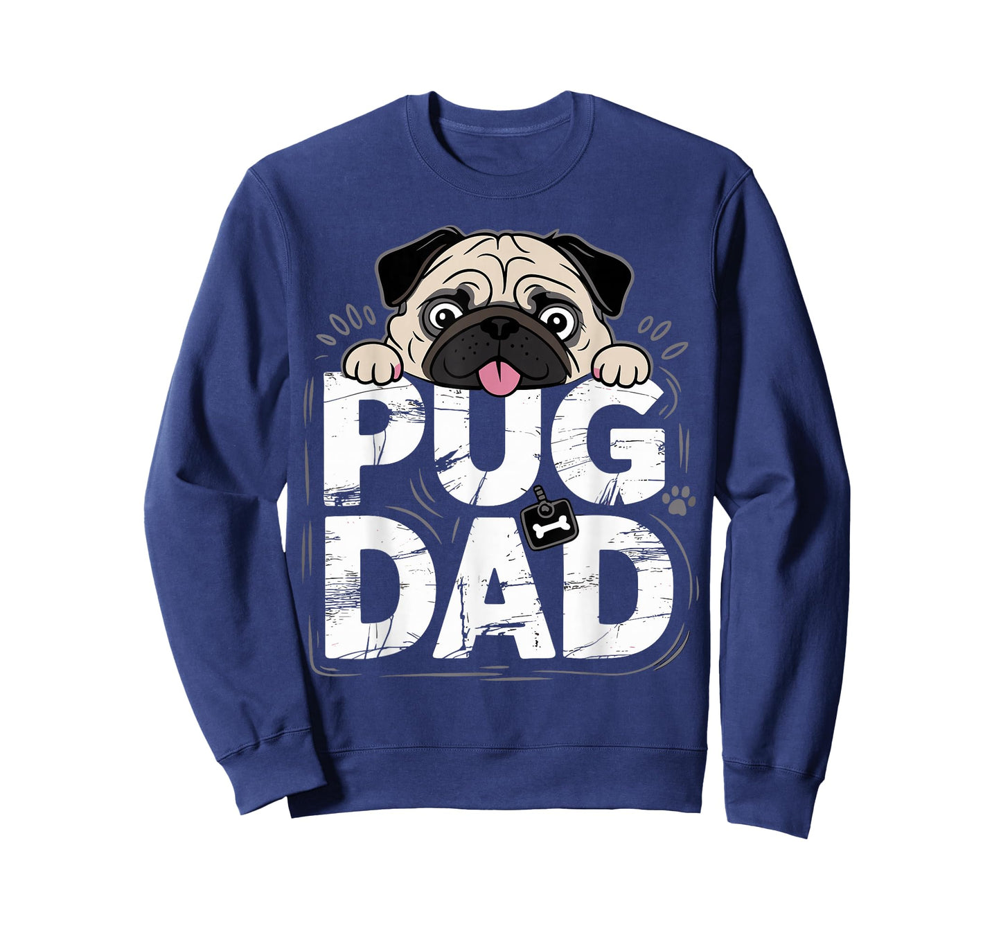 Funny Pug Dad Father's Day Dog Lovers T-Shirt