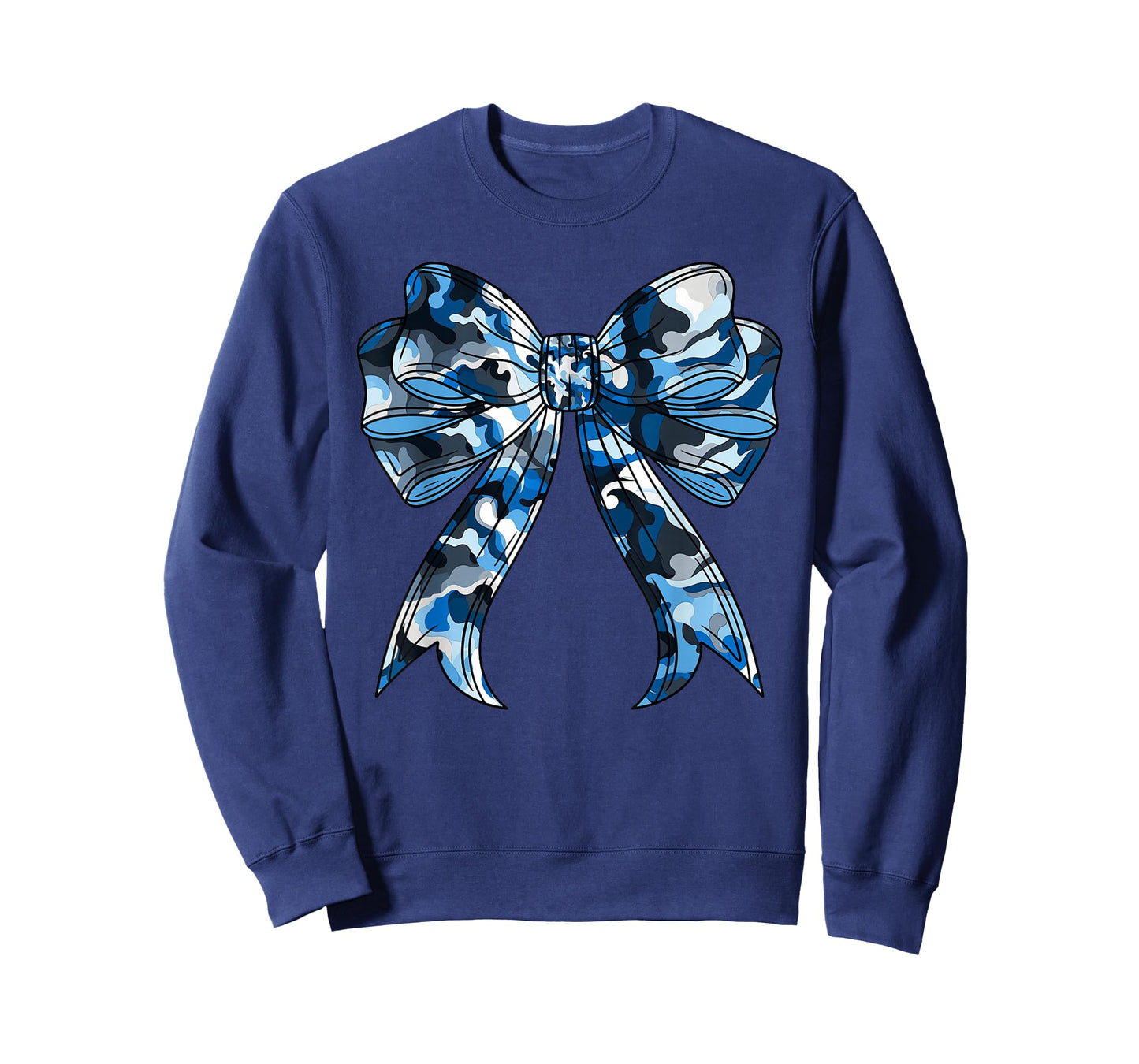 Blue Camouflage Camo Coquette Bow Hunting For Women Kids T-Shirt