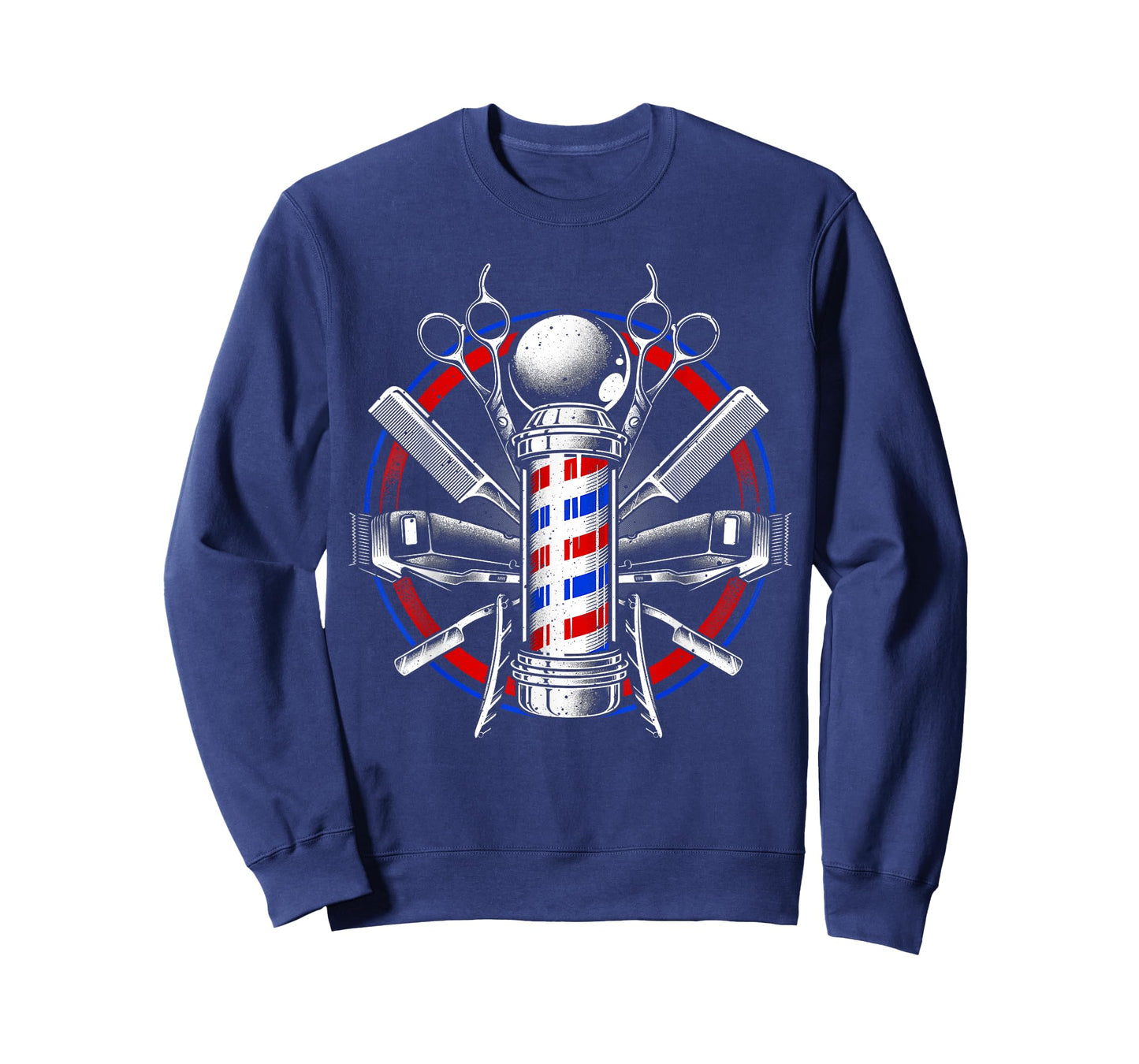 Funny Barber Gift for Men Barbershop Pole Tools Hairstylist T-Shirt Small