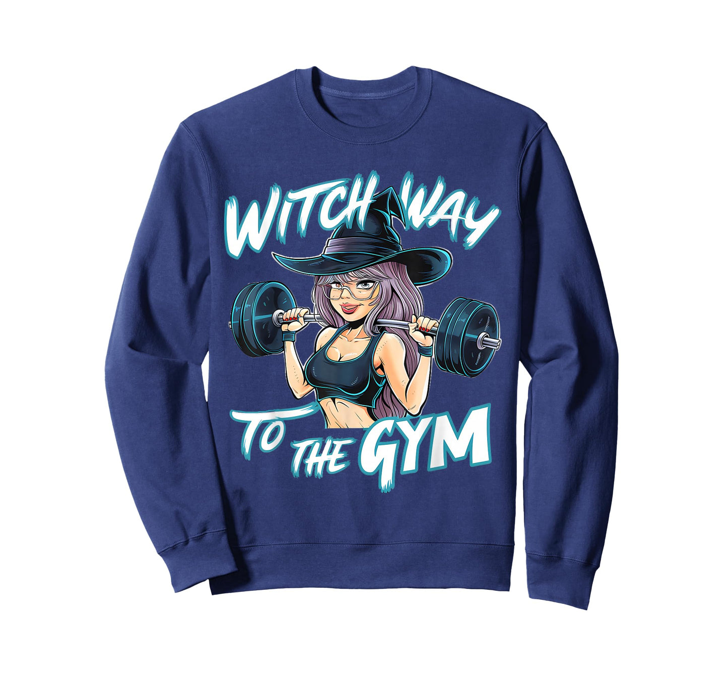 Witch Way to the Gym Halloween Workout Fitness Anime T-Shirt