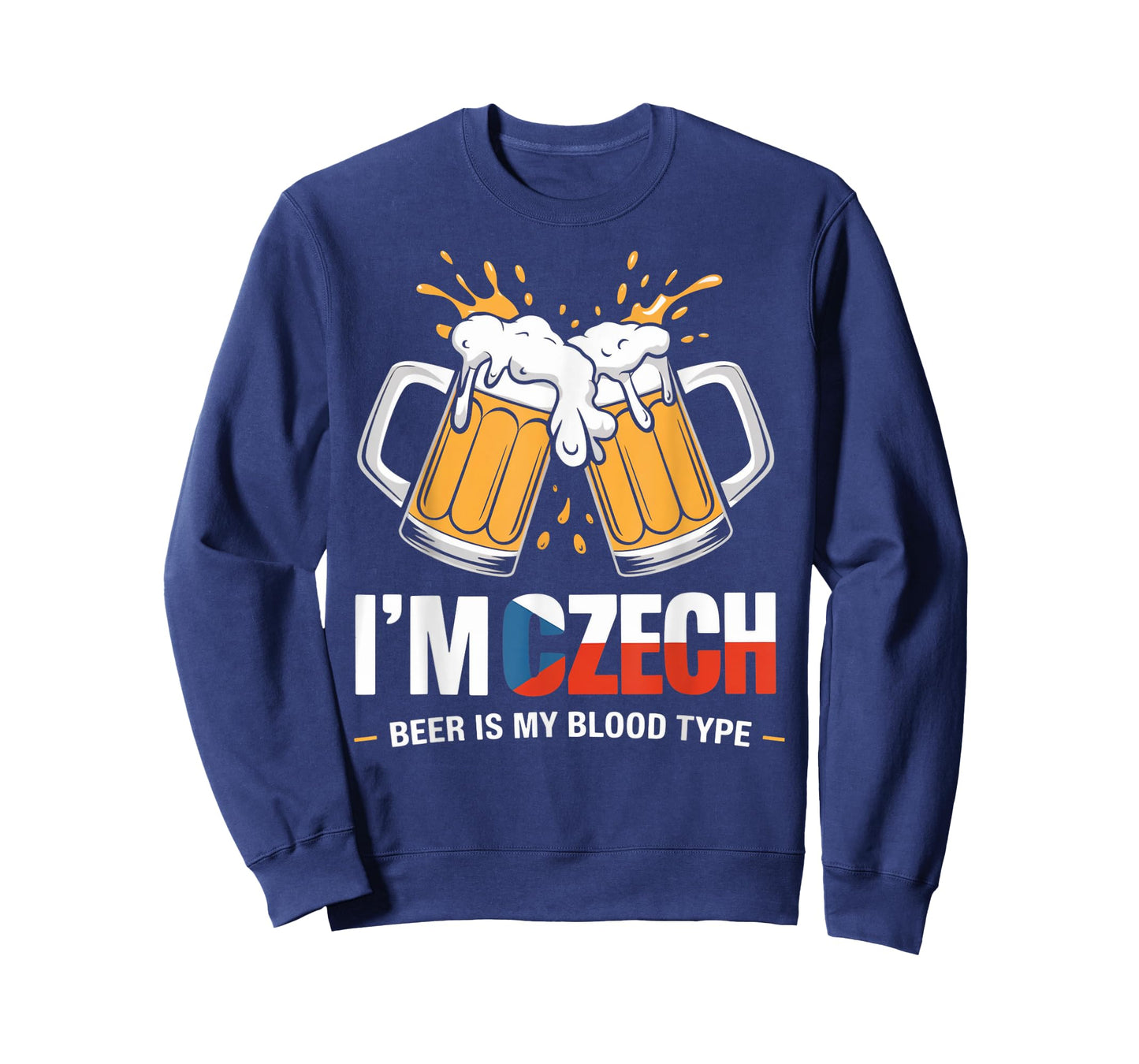 Beer My Blood Czech Republic Flag Czech Roots Europe Czech T-Shirt