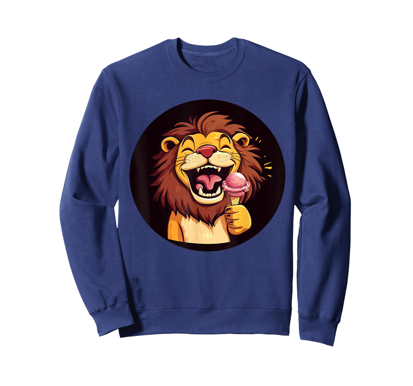Ice Cream and laughing Lions, Perfect for a Sweet Day T-Shirt