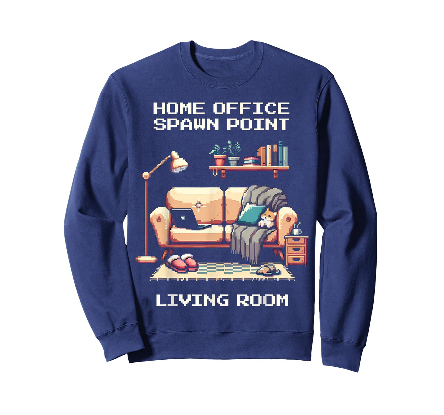 Home Office Spawn Point | Gamer Pixel Art Retro Style T-Shirt