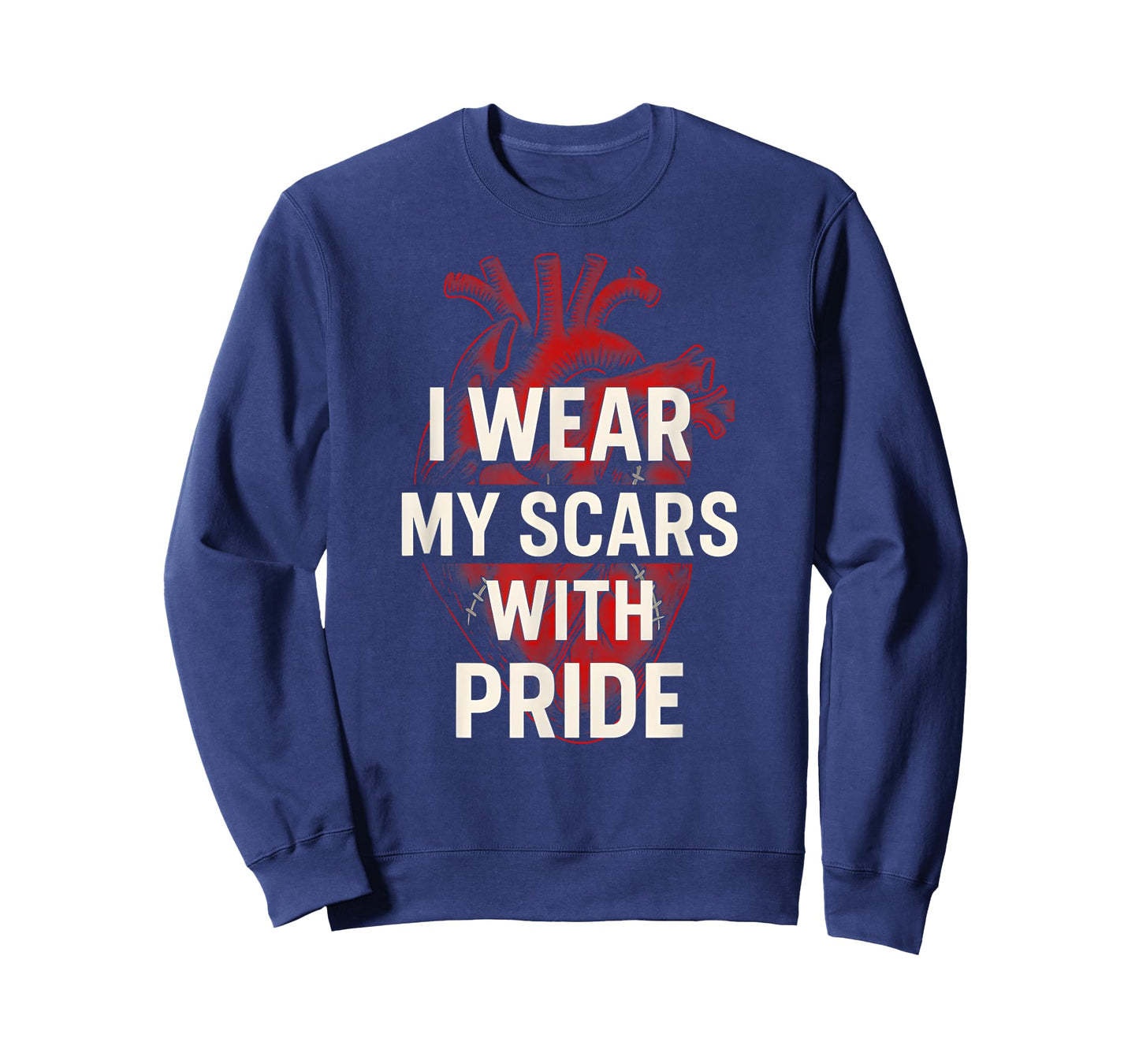 Cardiac Patient I Wear My Scars with Pride Cool Mens Surgery T-Shirt