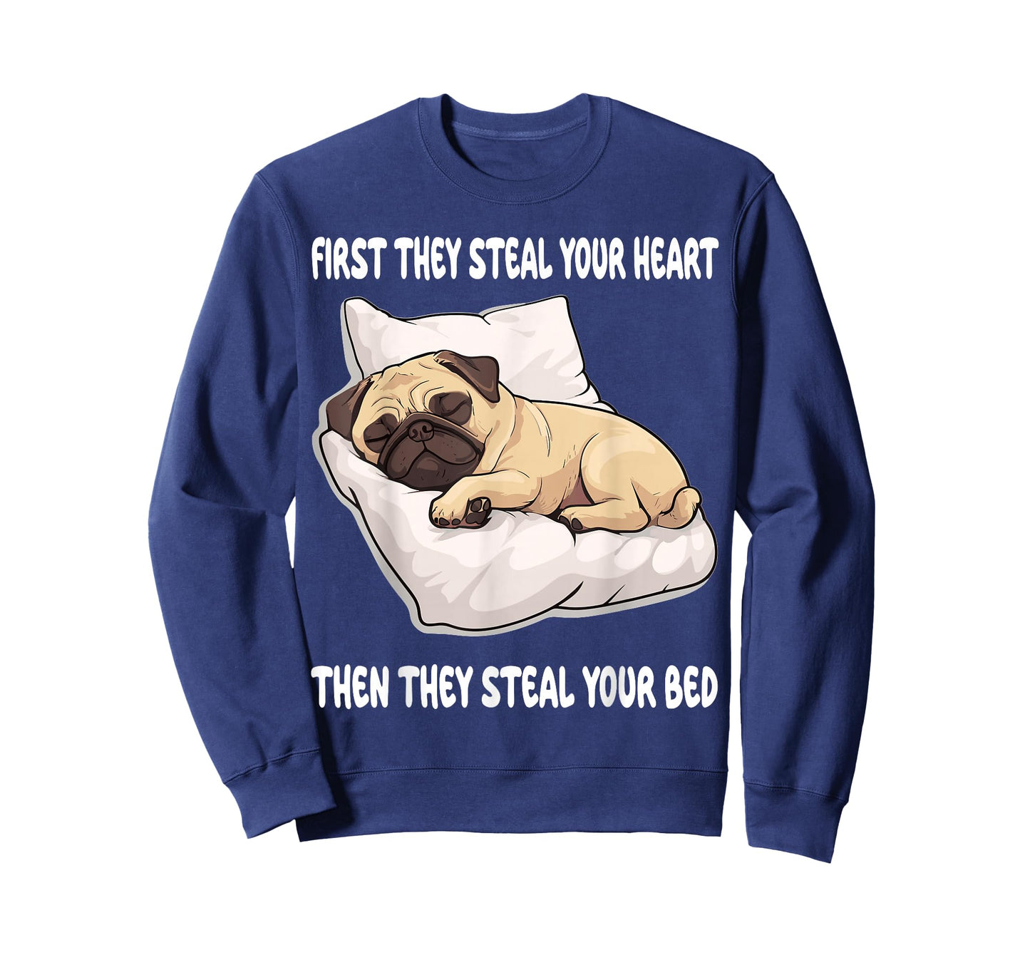 Pug Sleeping Pajamas Nightgown T-Shirt