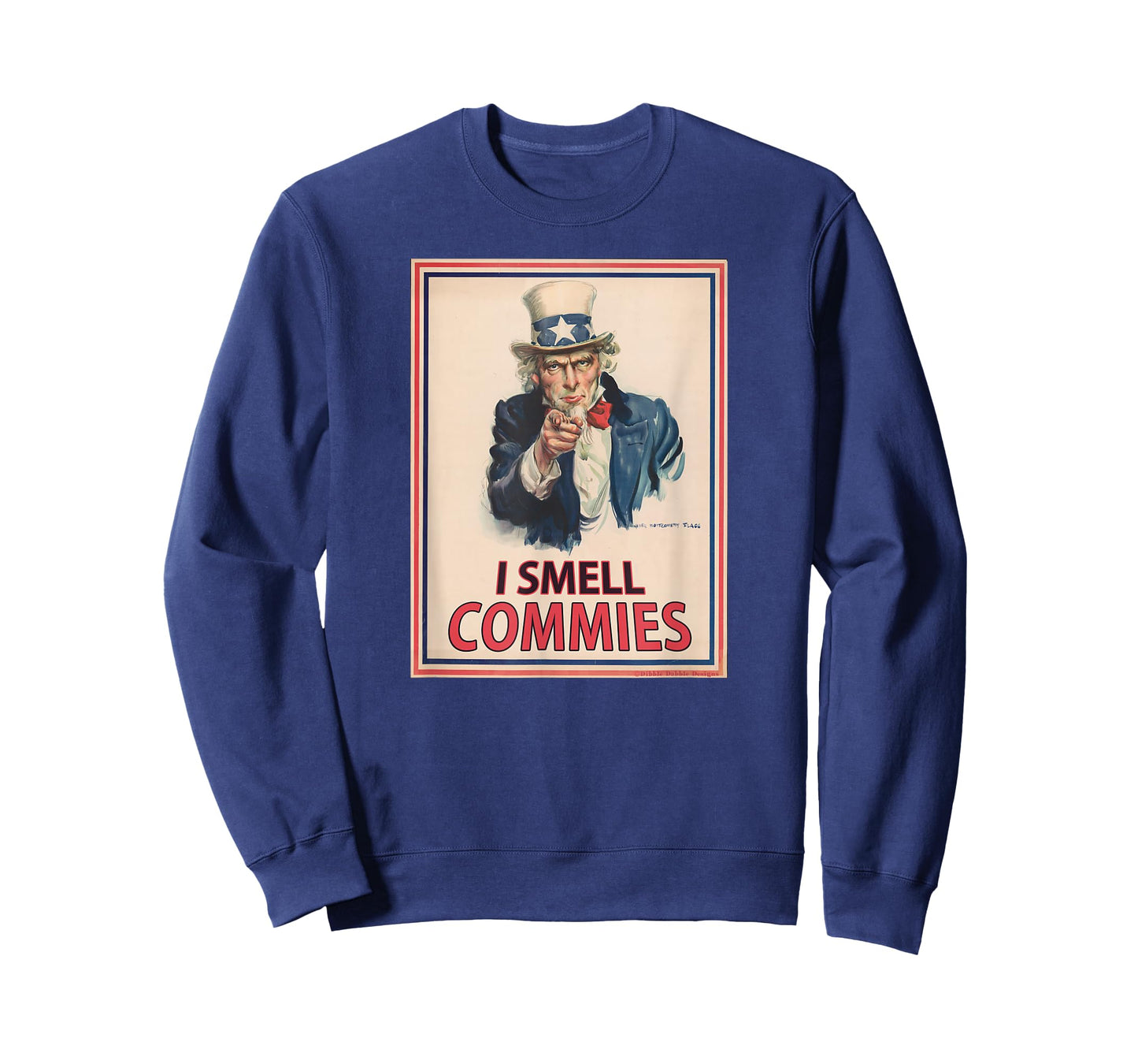 Patriotic Conservative Uncle Sam Poster I SMELL COMMIES T-Shirt