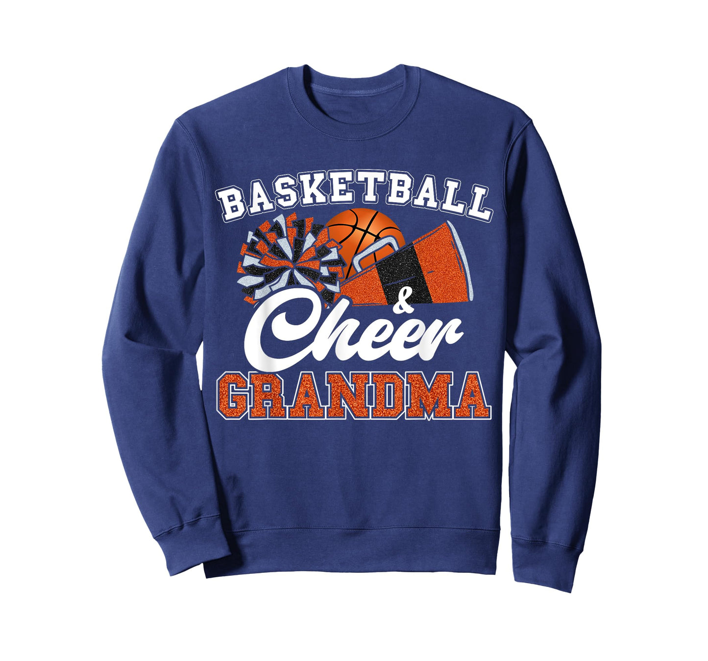 Proud Basketball & Cheer Grandma Cheerleader G-Ma Orange T-Shirt