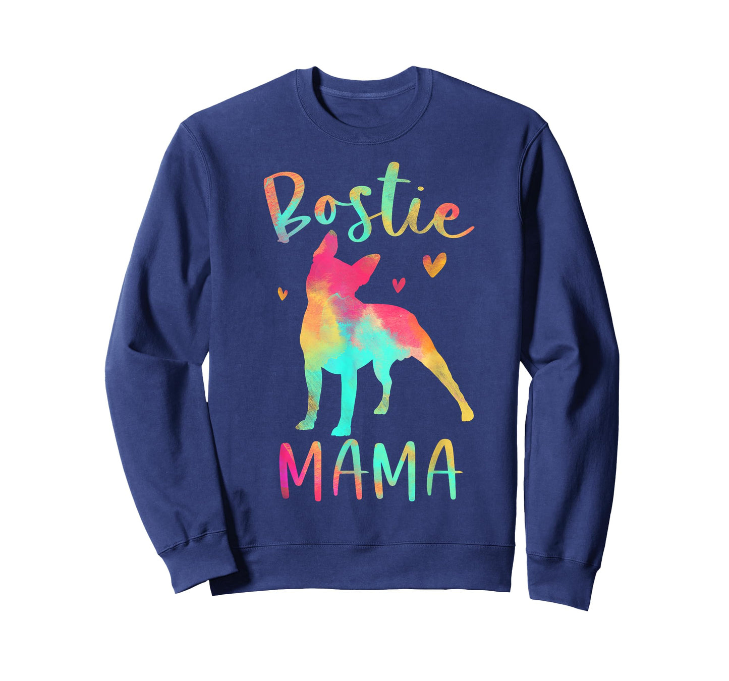 Bostie Mama Colorful Boston Terrier Gifts Dog Mom T-Shirt