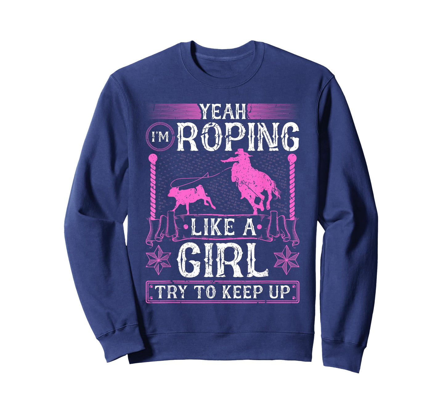 Breakaway Roping Like A Girl, Cowgirl Rodeo Calf Roping T-Shirt