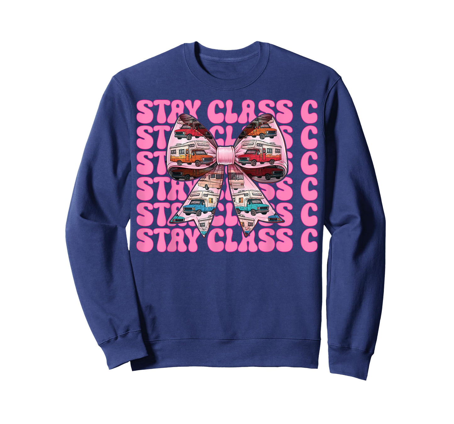 RV Camping Camper Motorhome Girl Mom Coquette Stay Class C T-Shirt