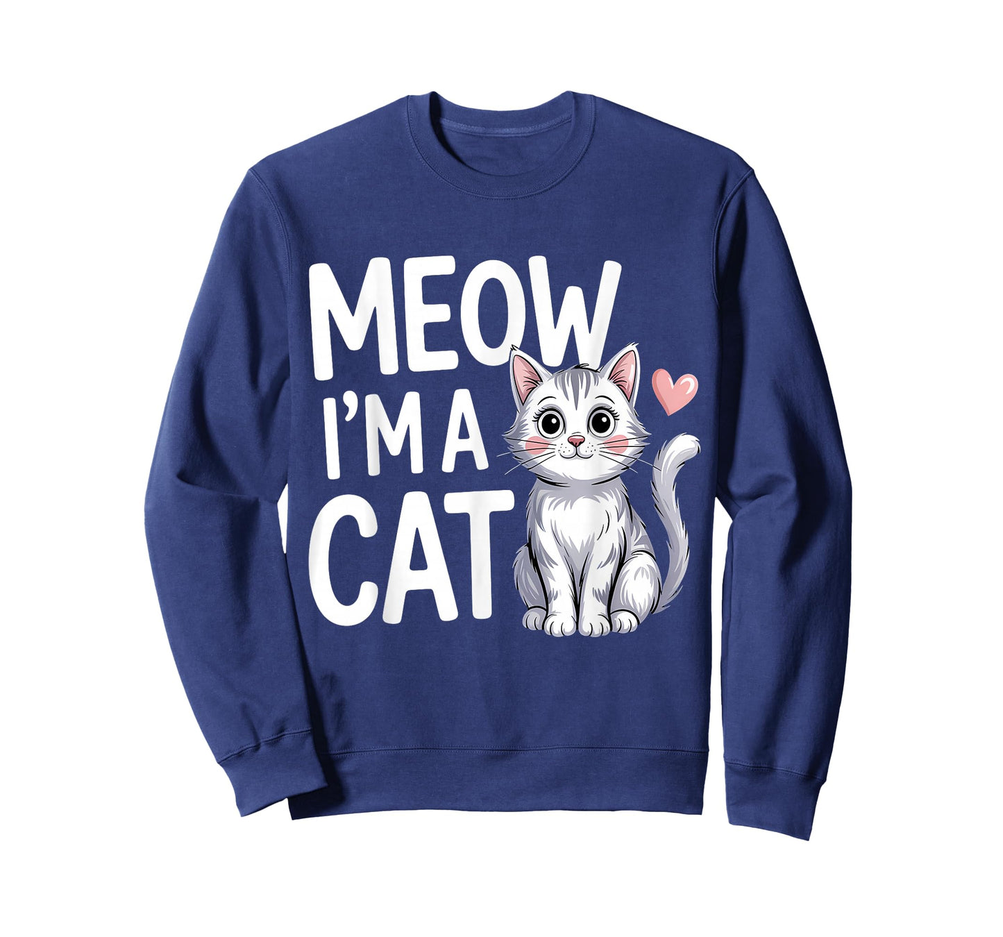 Meow I'm A Cat Cute Kitten Heart Lover T-Shirt