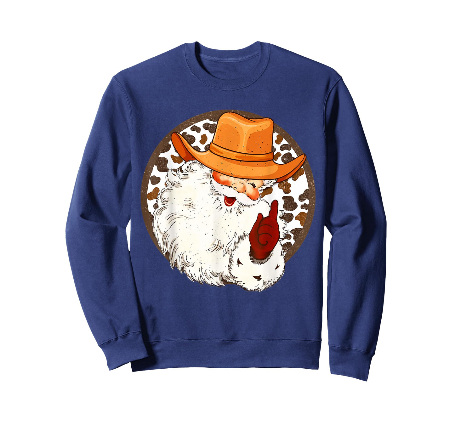 Vintage Cowboy Santa Claus Country Christmas Howdy Costume T-Shirt