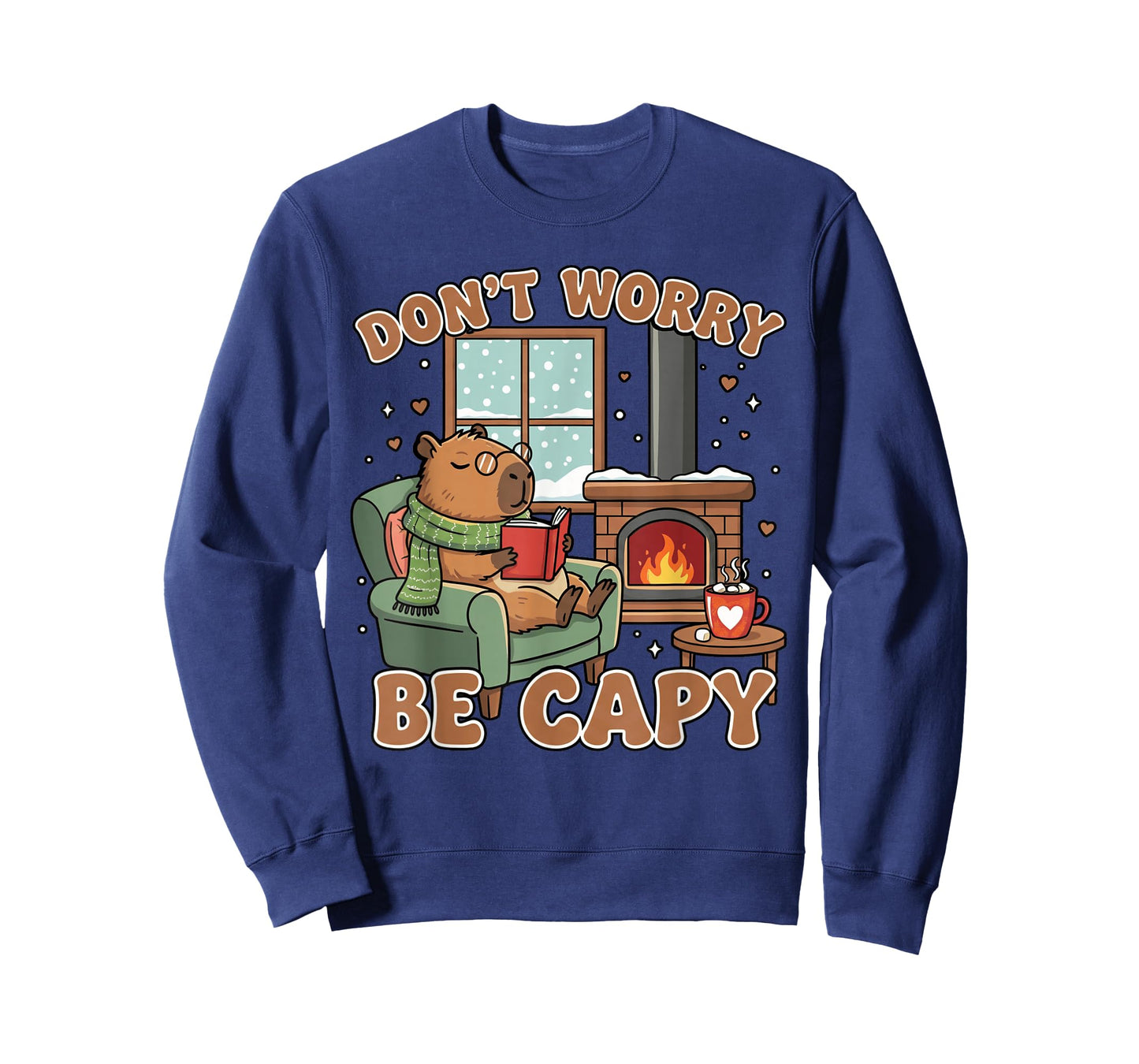 Don't Worry Be Capy Capybara Lover Youth Women Boys Kids T-Shirt