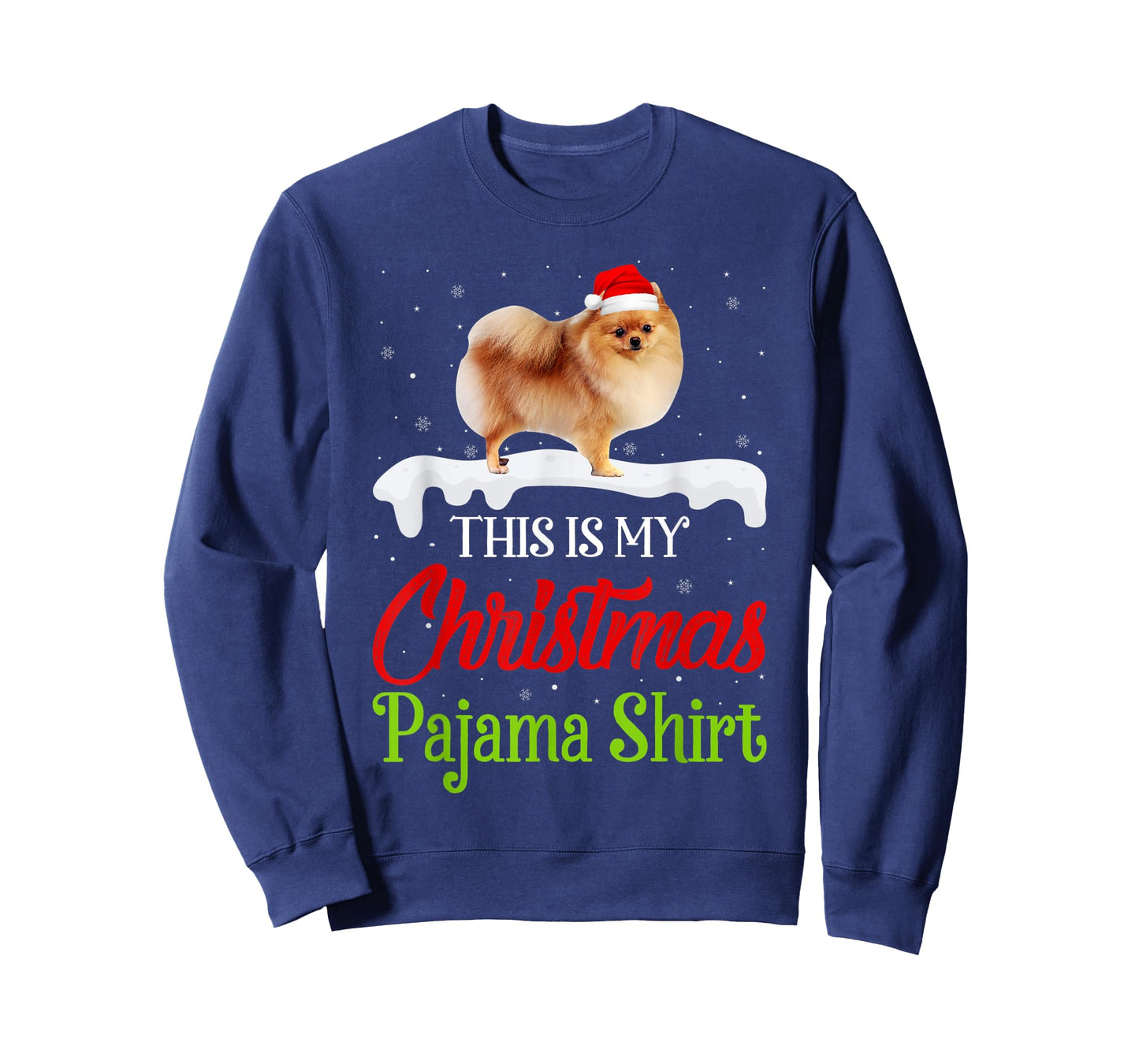 This Is My Christmas Pajama Shirt Pomeranian Dog T-Shirt
