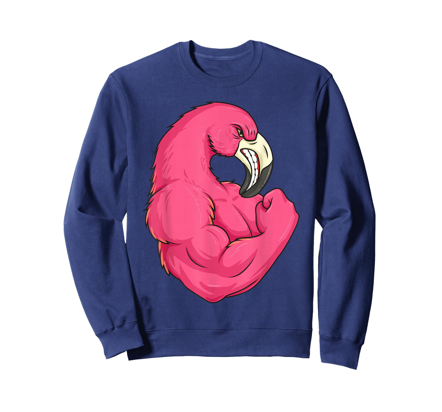 Funny Flamingo Weightlifting Bodybuilder Muscle Fitness T-Shirt
