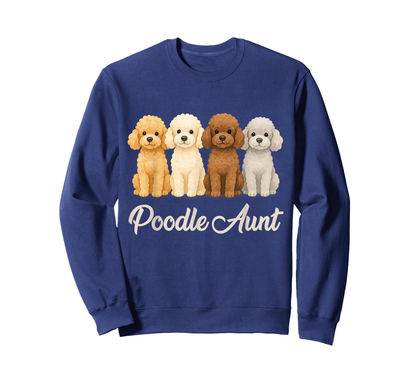 Poodle Aunt Cute Dog Lover Gift Funny Women Puppy Owner T-Shirt