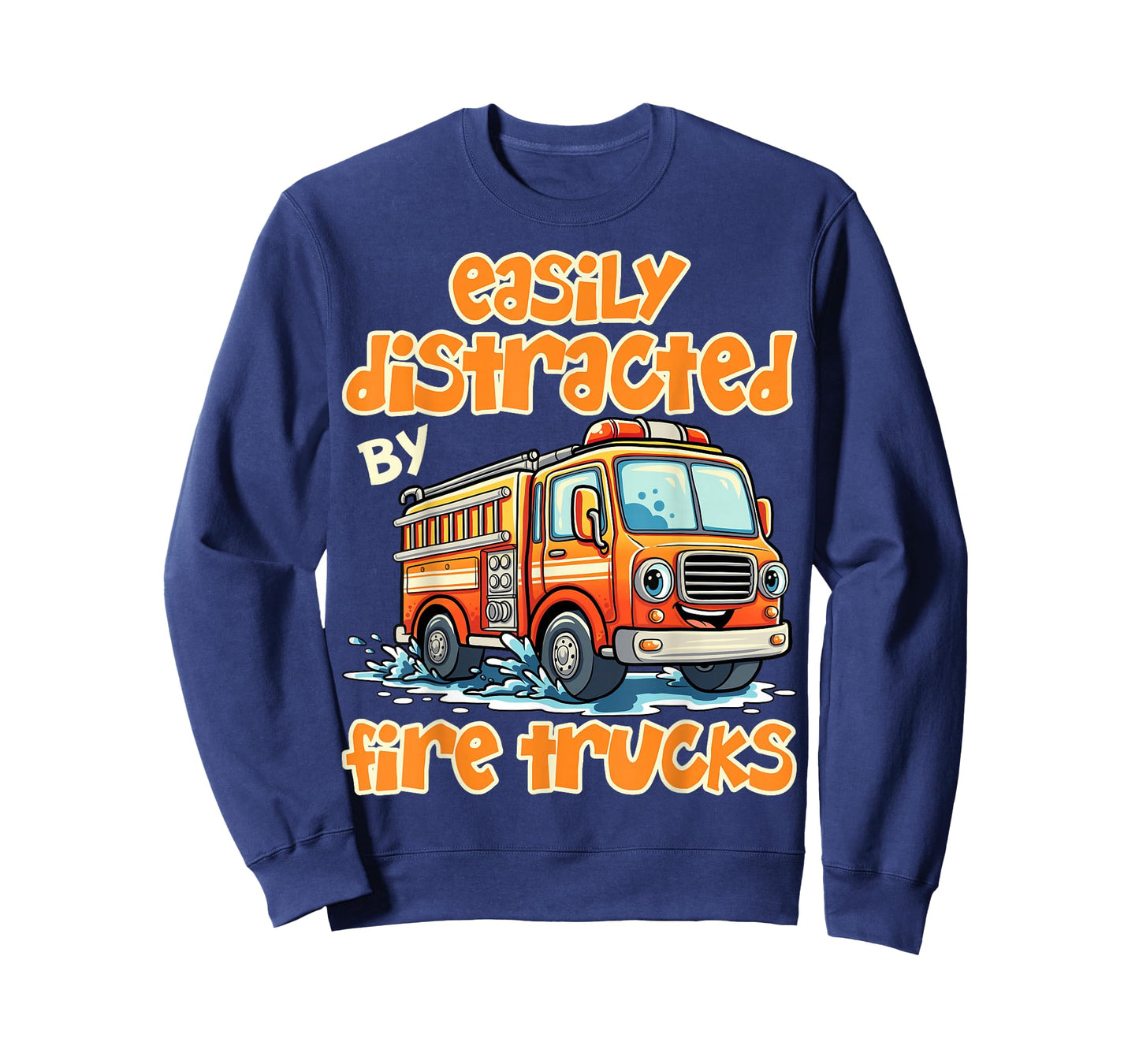 Distracted by Fire Trucks Firefighter Firemen Fire Rescuer T-Shirt