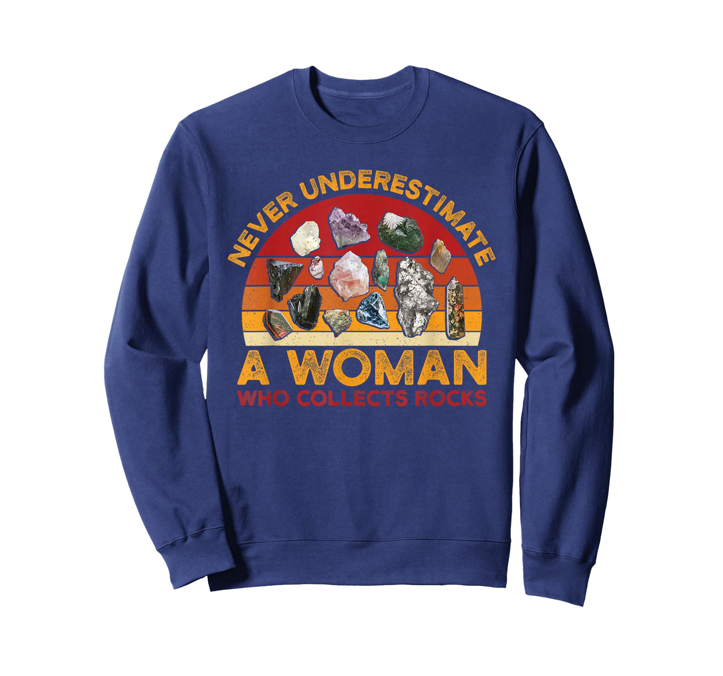 Collecting Rocks Retro Women Woman Who Collects Rocks T-Shirt