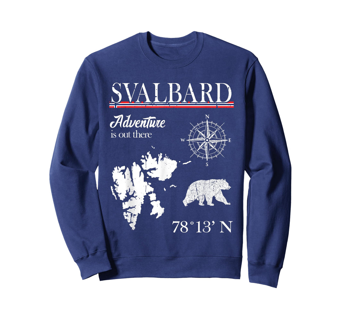 Svalbard - Adventure Is Out There - Norway Norwegian Flag T-Shirt