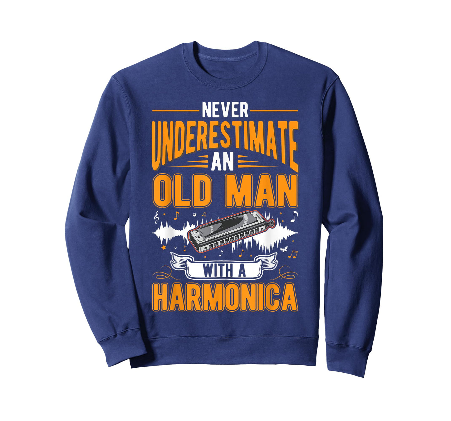 Harmonica Old Man T-Shirt
