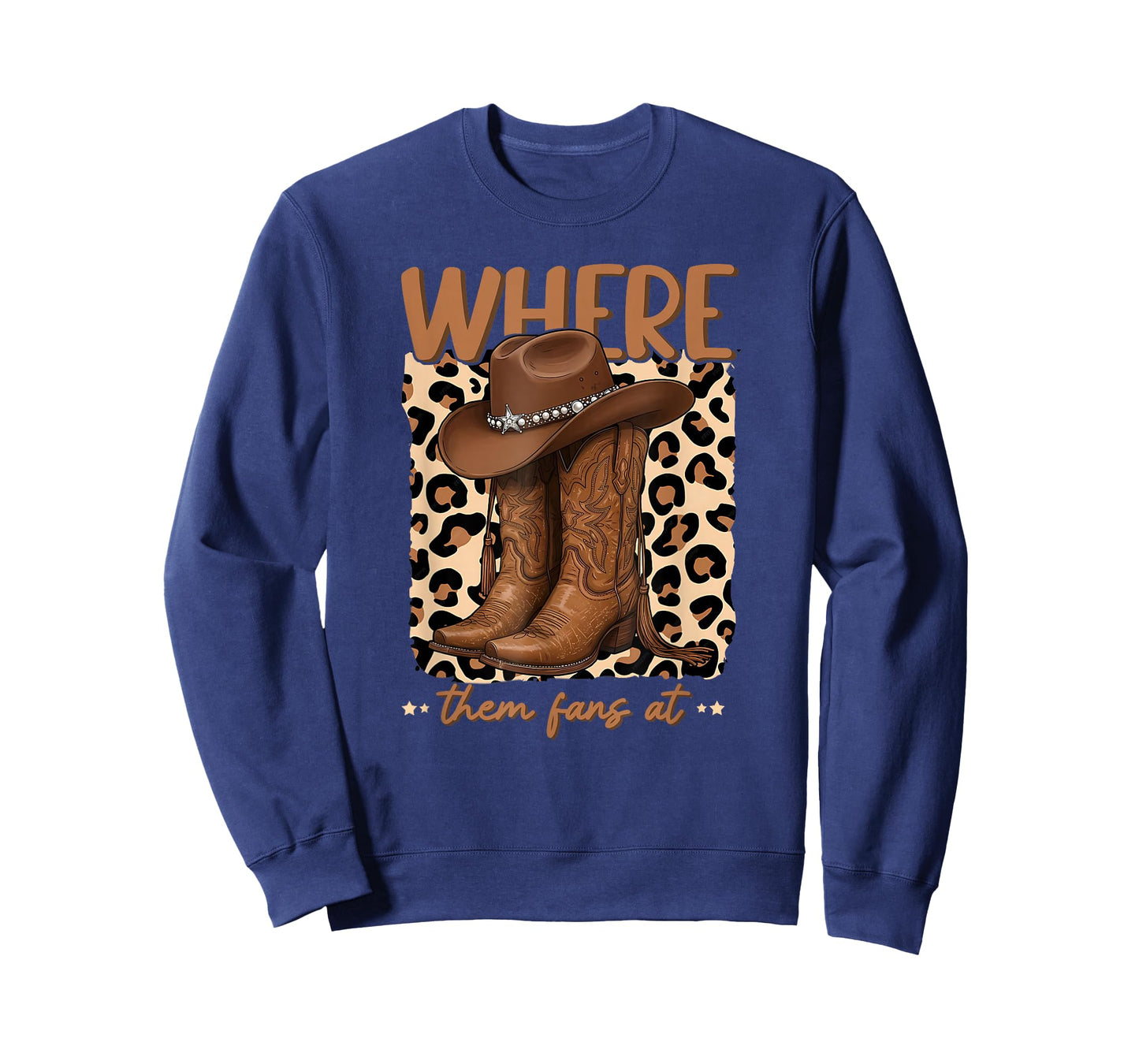 Where Them Fans at Boots On Da Ground Cowgirl Linedance T-Shirt