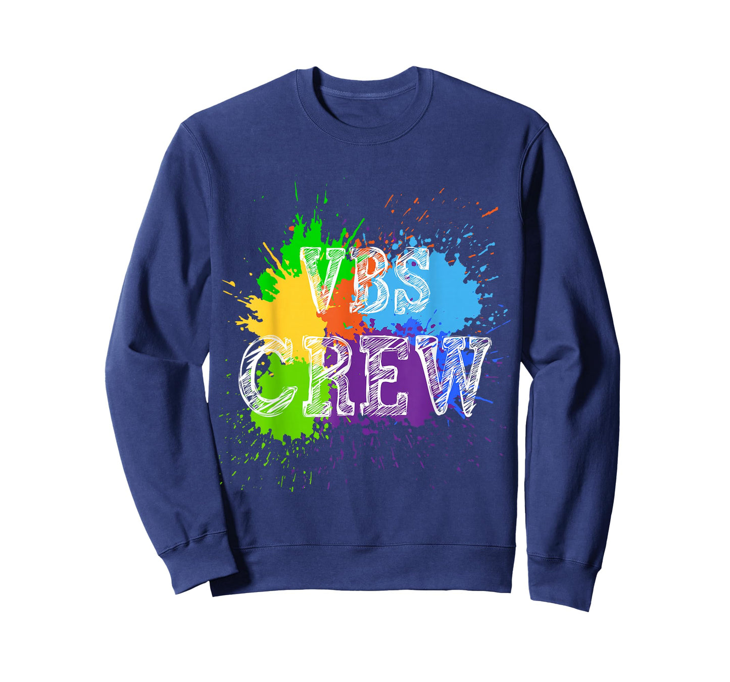 VBS Crew Design Paint Splatter Vacation Bible School Apparel T-Shirt