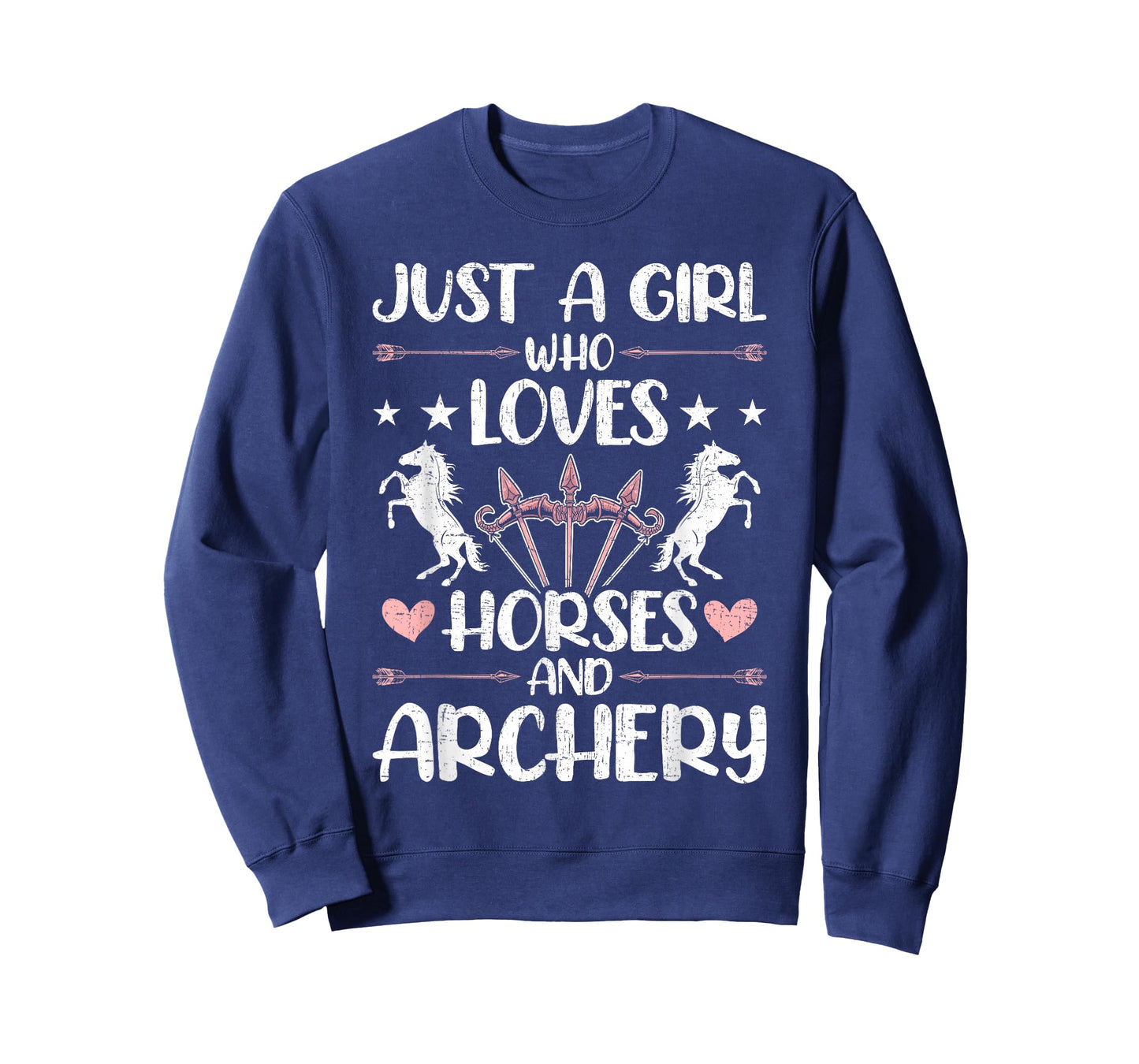 Girl Who Loves Horses And Archery Archers Bowhunter T-Shirt