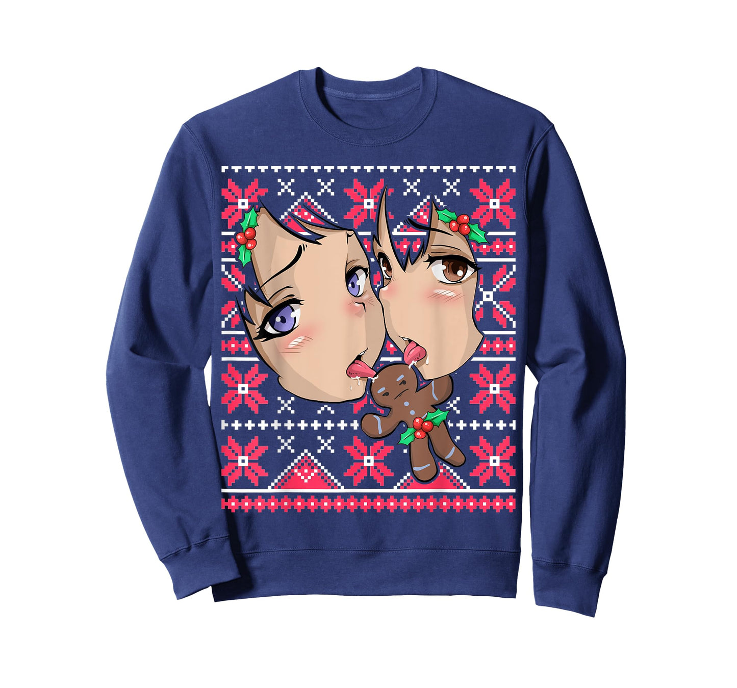 Ugly Christmas Otaku Ahegao Ecchi Etchi Lewd Hentai Kawaii T-Shirt